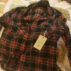 Womens flannel button down